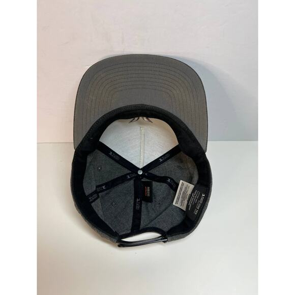Hurley Flex Fit Gray Baseball Skater Cap - Solid Light Gray Logo Embroidered - Picture 5 of 5